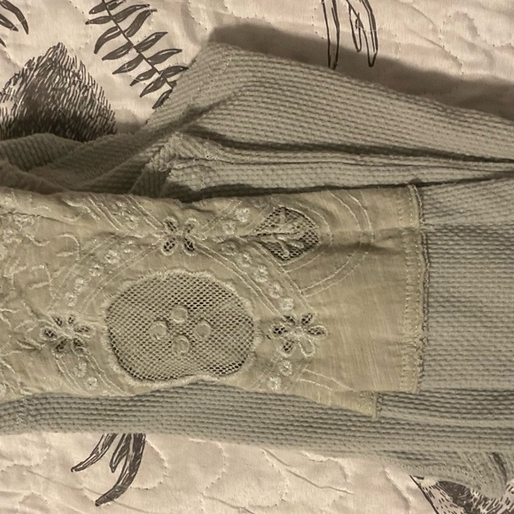 Free People Lace Cuff Long Sleeve Thermal - Picture 2 of 4